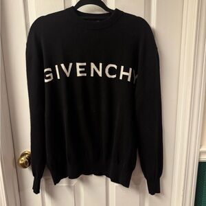 Givenchy Black Pullover with White Logo